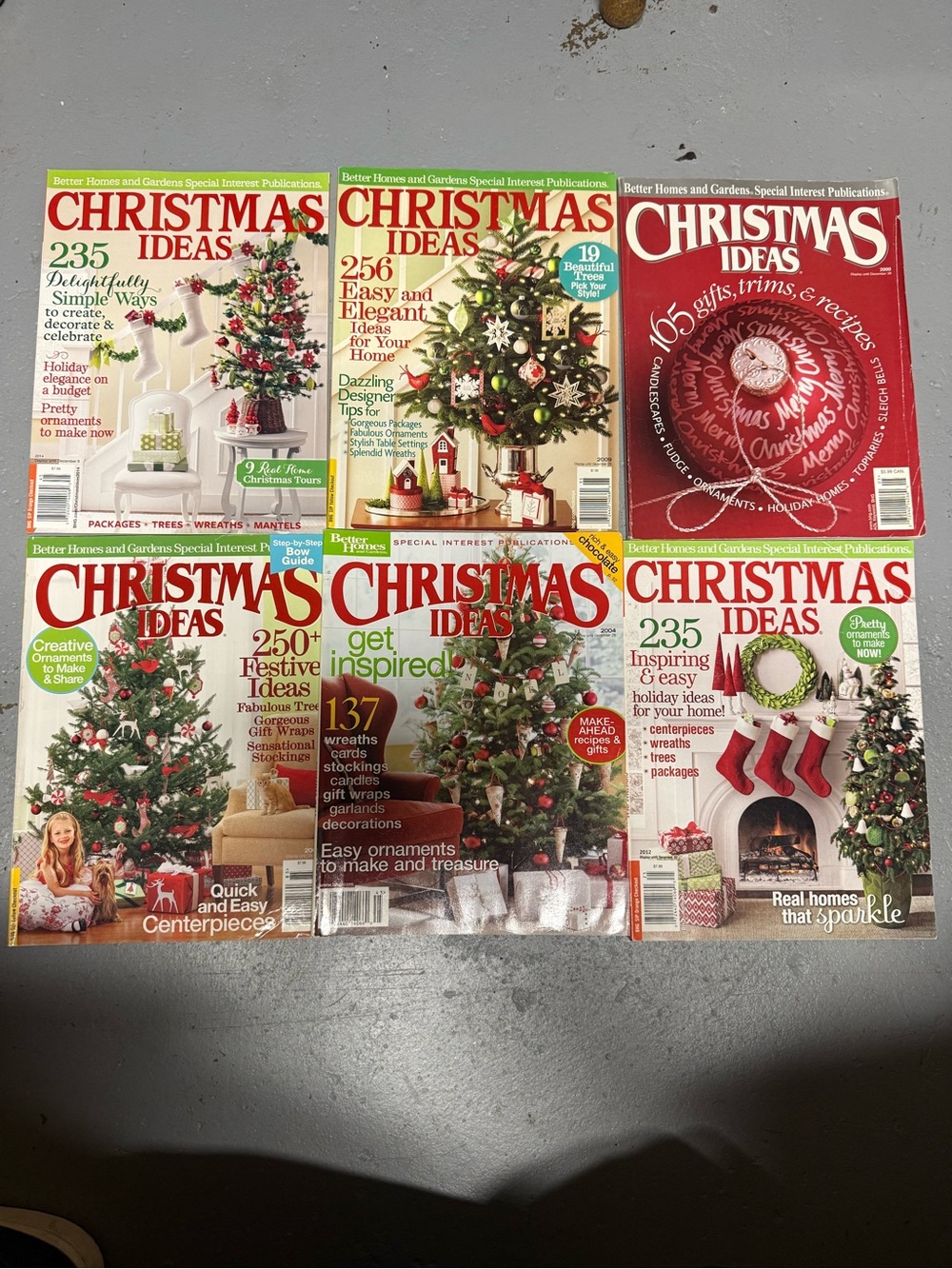 Lot 6 Better Homes & Gardens Christmas Ideas 2000-2014 256 Ideas